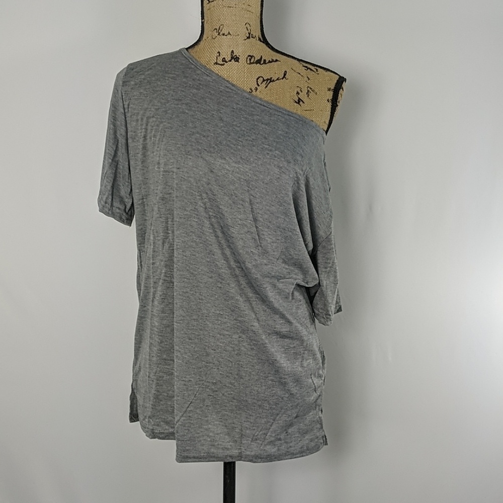 One shoulder over sized tee - Picture 7 of 8